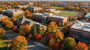 Autumn Aerial Campus