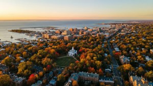Autumn Aerial Downtown