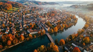 Autumn Aerial of Dietikon