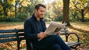 Autumn Bench Reader
