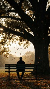 Autumn Bench Solitude