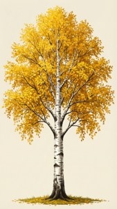 Autumn Birch Tree