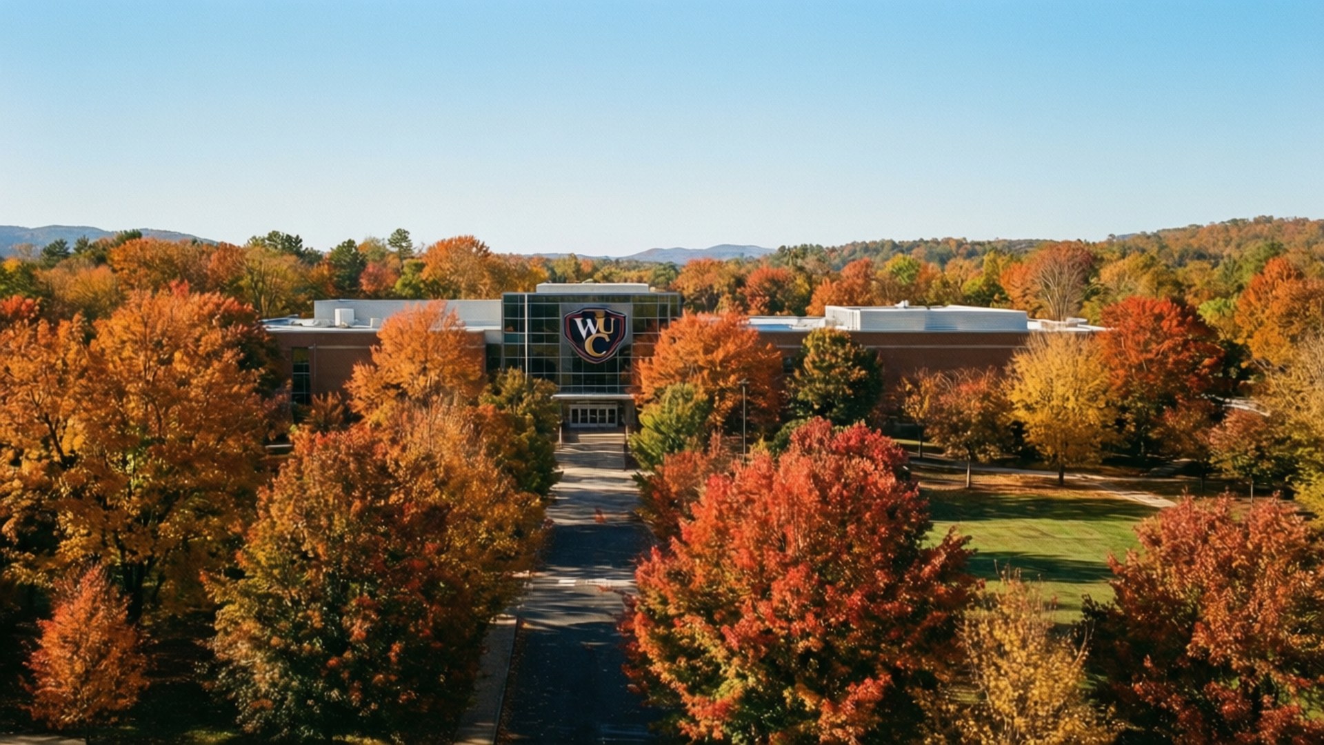Autumn Campus Panorama by Wallpapers.art Studio