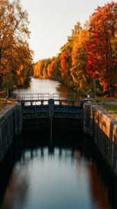 Autumn Canal Lock