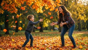 Autumn Catch Mom