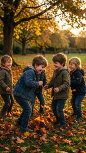 Autumn Childhood Joy