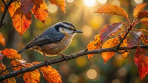Autumn Colors Titmouse