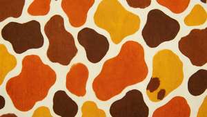Autumn Cow Print