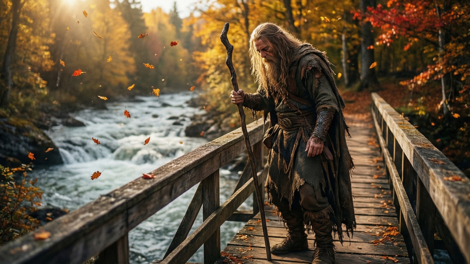 Autumn Crossing by Wallpapers.art Studio