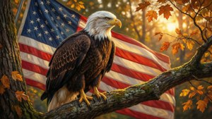 Autumn Eagle Flag
