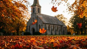 Autumn Embrace of Tyn Church