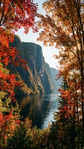 Autumn Fjord Frame
