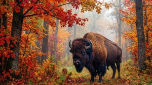 Autumn Forest Buffalo
