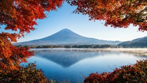 Autumn Fuji Reflection