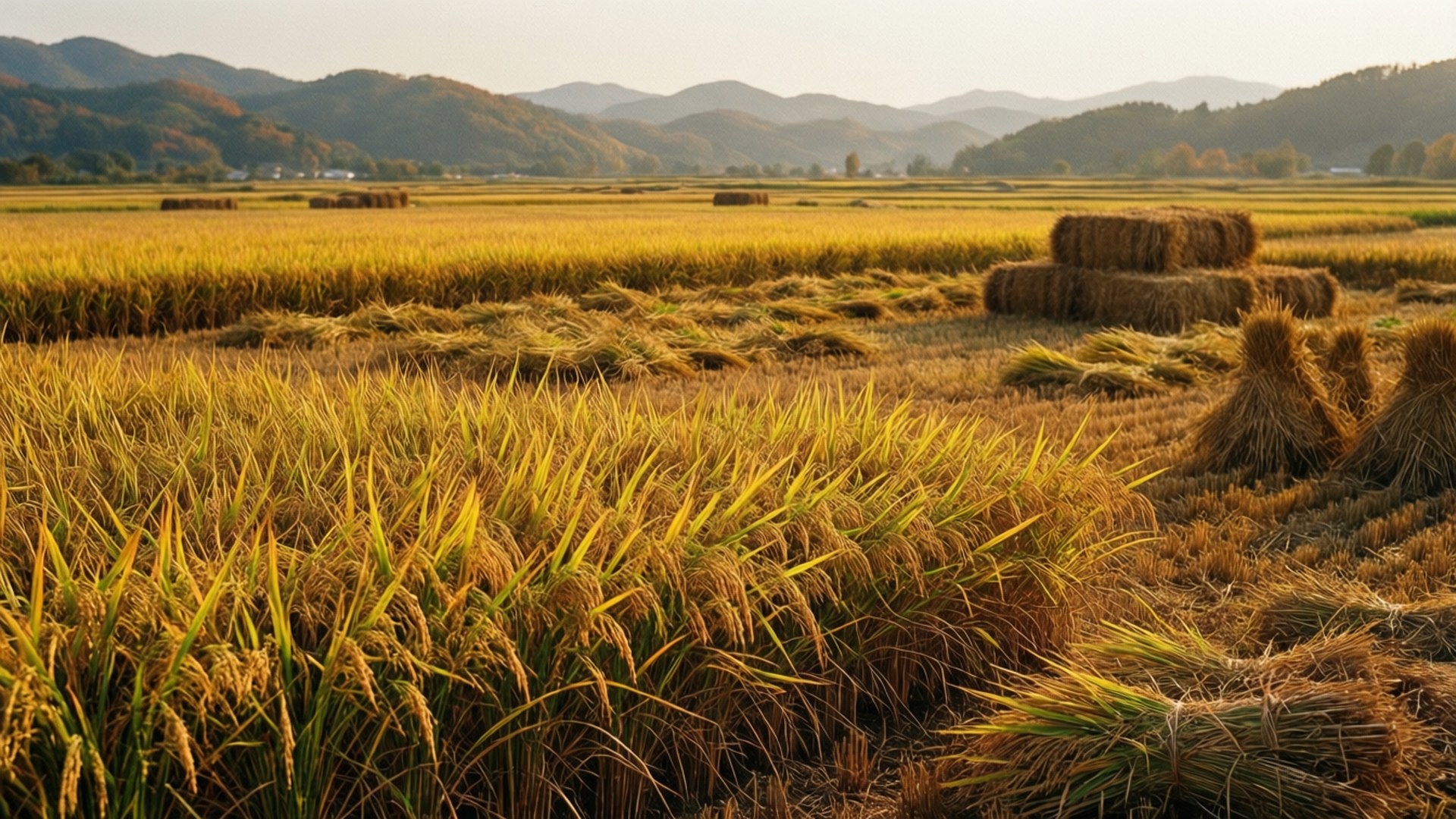 Autumn Harvest Gold by Wallpapers.art Studio