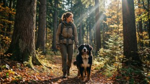 Autumn Hike with Bernese