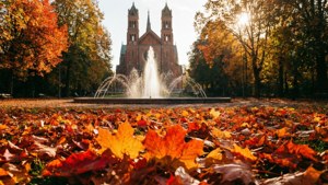 Autumn in Parc de Milan