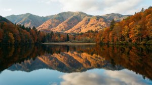 Autumn Lake Mirror