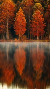 Autumn Lake Reflection