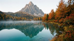 Autumn Lake Reflection