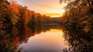 Autumn Lake Sunset