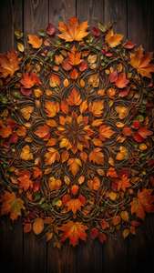Autumn Leaf Mandala