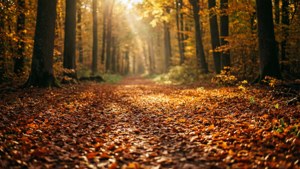 Autumn Leaf Pathway