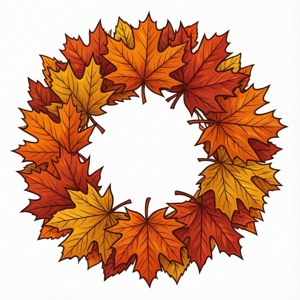 Autumn Leaf Wreath