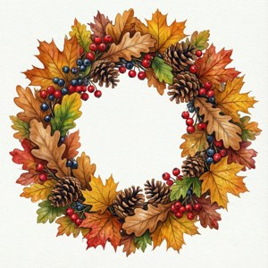 Autumn Leaves Wreath