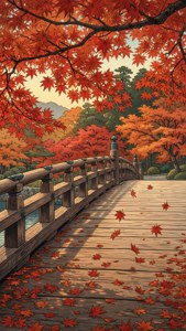 Autumn Maple Bridge