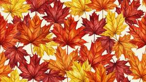 Autumn Maple Leaf Pattern