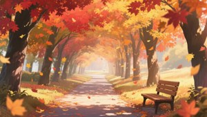 Autumn Maple Tunnel