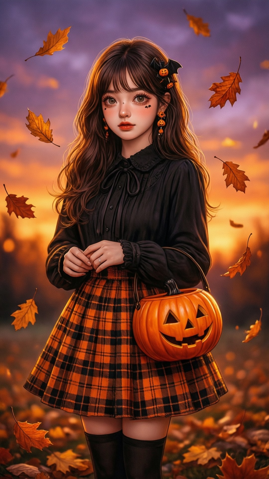 Autumn Pumpkin Picker by Wallpapers.art Studio