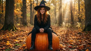 Autumn Pumpkin Witch
