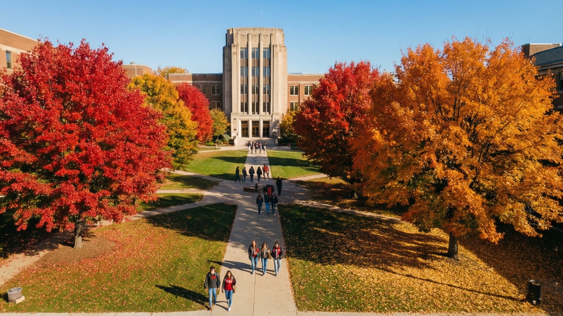 Autumn Quad Aerial by Wallpapers.art Studio