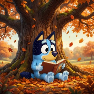 Autumn Reading Bluey