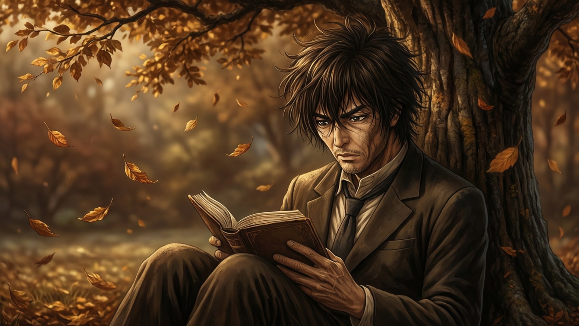 Autumn Reading Spot by Wallpapers.art Studio