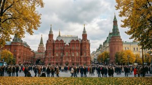 Autumn Red Square Buzz