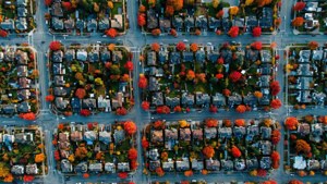 Autumn Residential Aerial