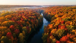 Autumn River Aerial