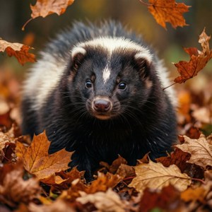 Autumn Skunk Leaves
