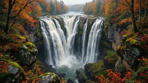 Autumn Tiered Falls