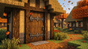 Autumn Village Door