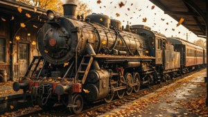 Autumn Vintage Train