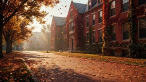 Autumn Walk Through Campus