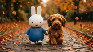 Autumn Walk with Snuffy