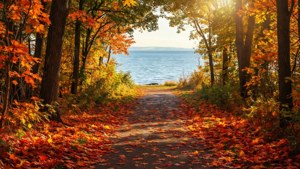 Autumn Waterfront Walk