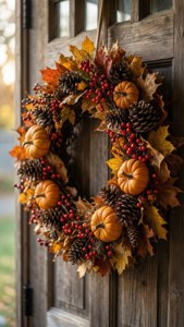 Autumn Wreath Door