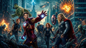 Avengers Assemble in Battle