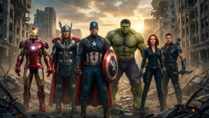 Avengers Assemble Sunset